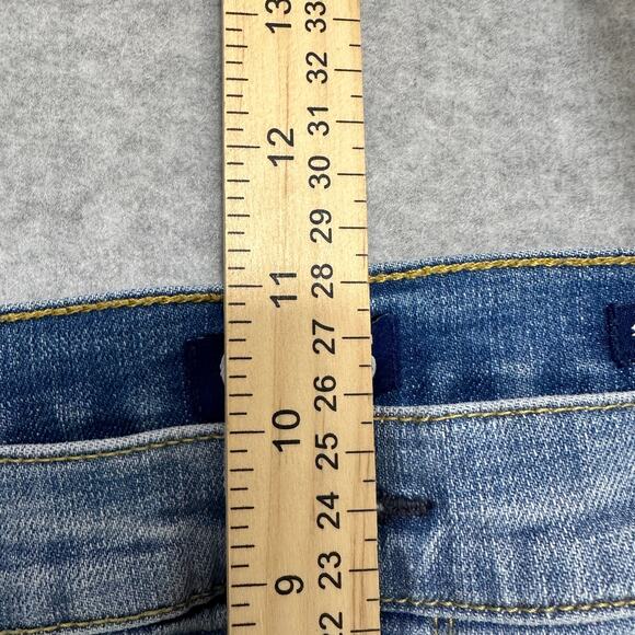 Chaps Jeans WMNS 18W Plus Light Wash Denim Slim Boyfriend Mid Rise Stretchy - Picture 7 of 9